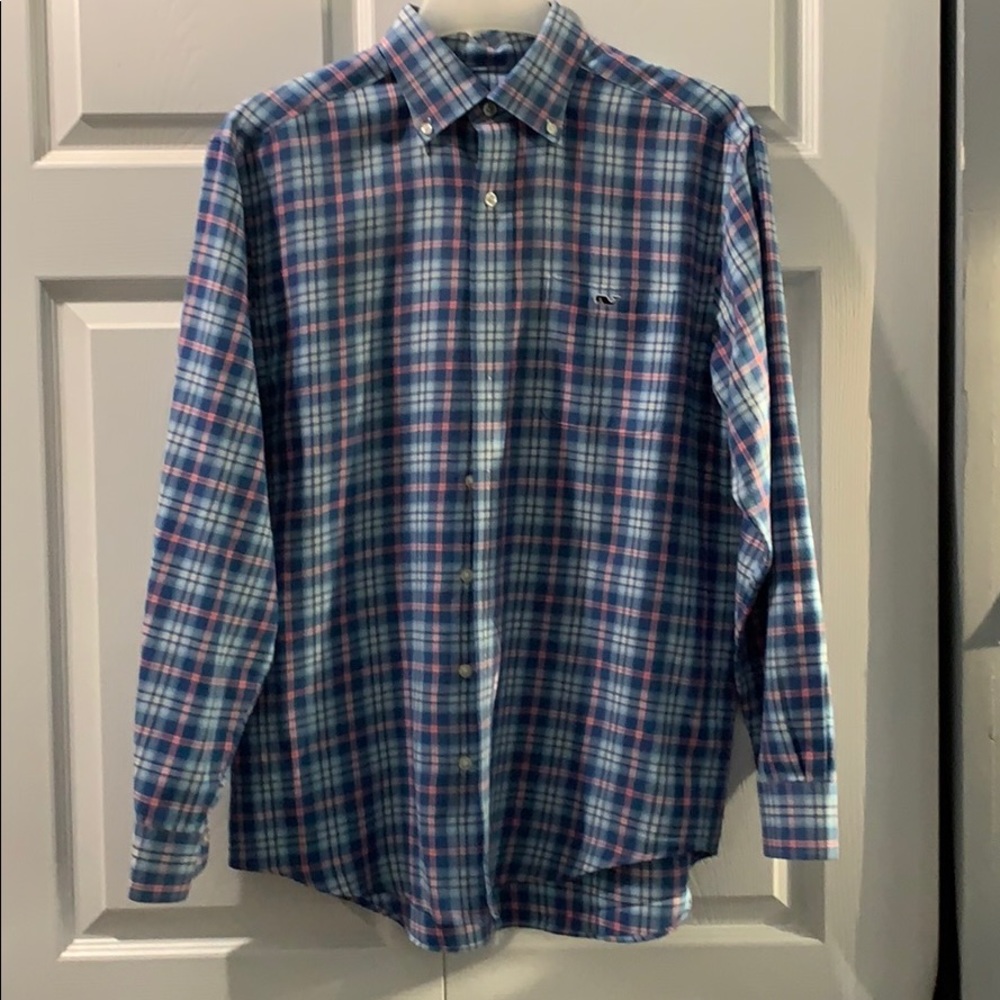 Vineyard Vines Men’s Classic Fit Ticker Shirt - M